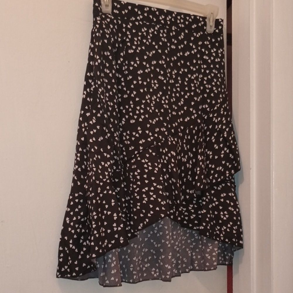 Chic Black and White Women's Midi Skirt